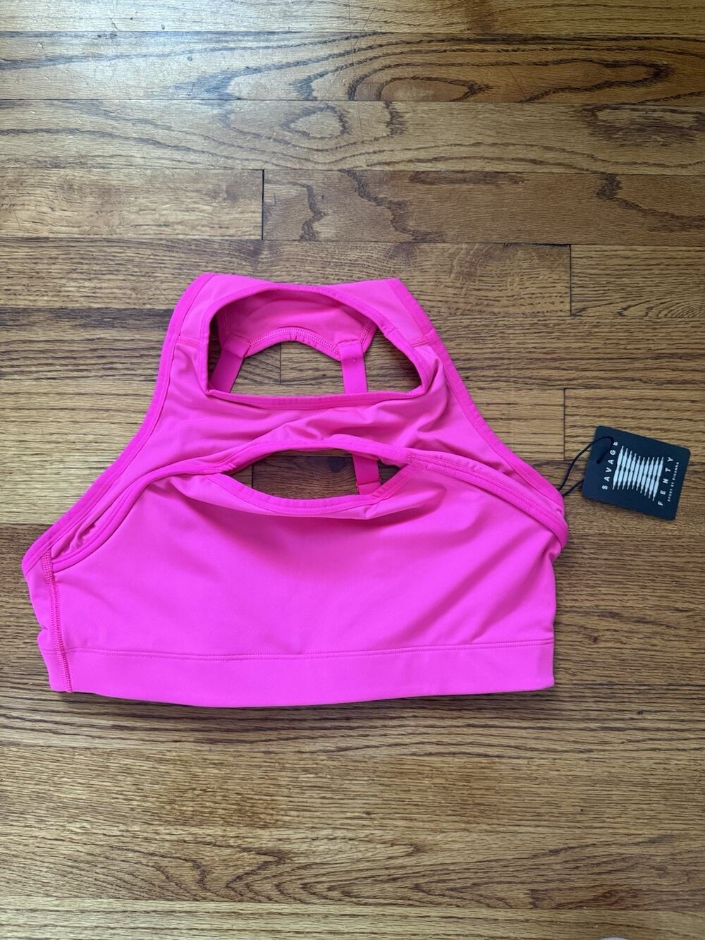 NWT Savage X Fenty Sport High Neck Keyhole Bra Pink Sz 2X 18-20